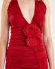 Magda Butrym Dress Ruched Halterneck Red FR 36 (EUR 34)