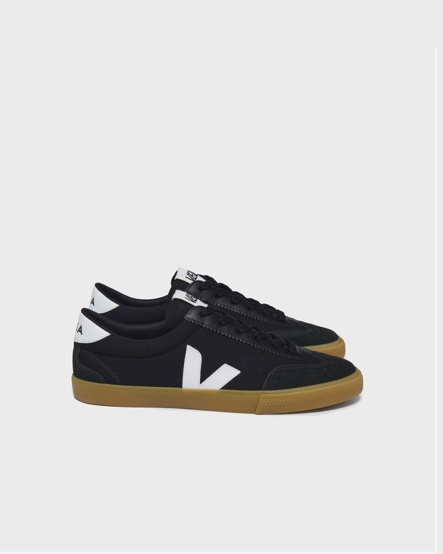 VEJA Sneakers Volley Canvas Suede Svart/vit EUR 38