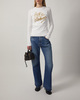 Acne Studios T-Shirt Layerd Metallic Logo  White XS