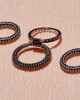 Izabel Display Earring Colorful Hoop  Svart ONESIZE