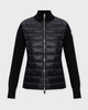 Moncler Cardigan Padded Wool Zip-Up Black M