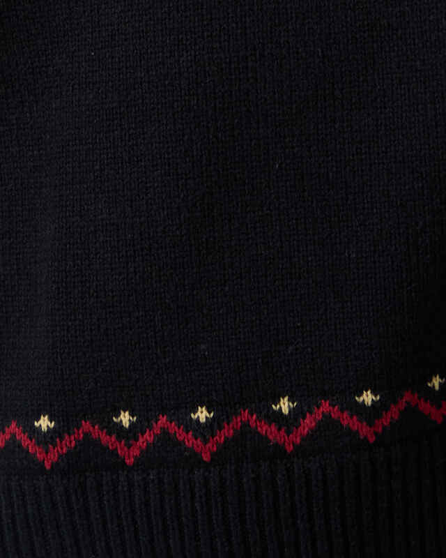 Found Striktrøje Crest Black L