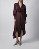 Zimmermann Dress Silk Wrap Midi  Mahogny  1 (S-M)