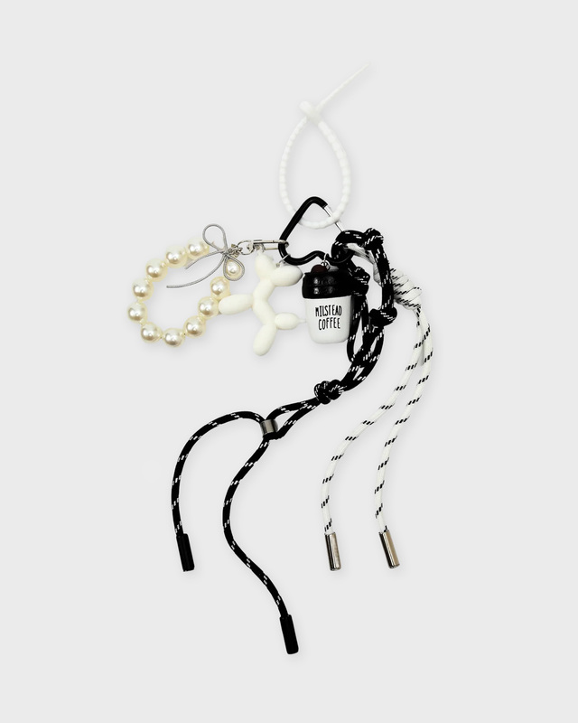 Sticky Bestie Bag Charm Set White Vit ONESIZE