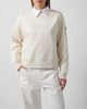 Moncler Sweatshirt Embroidered Logo Cotton  Natural M