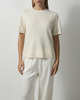 Soft Goat T-skjorte Oversized Cashmere White L