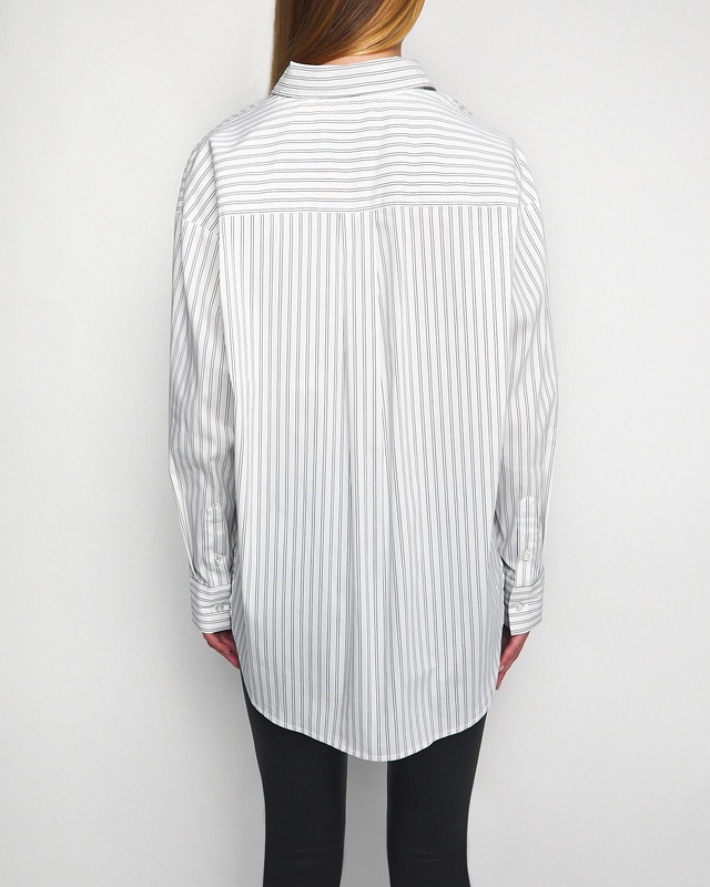 Wakakuu Icons Shirt Paris Pinstripe Black/White XS