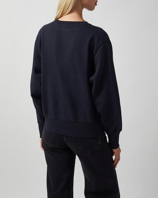 Anine Bing Sweatshirt Harry Shrunken Vintage Black  Vintage black M