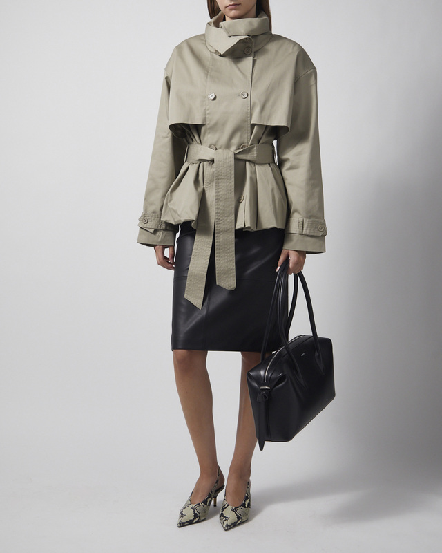 ROTATE  Jacket Short Trench Coat Grey 36