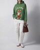 Found Hoodie Wildlife Embroidered Unisex Green XL