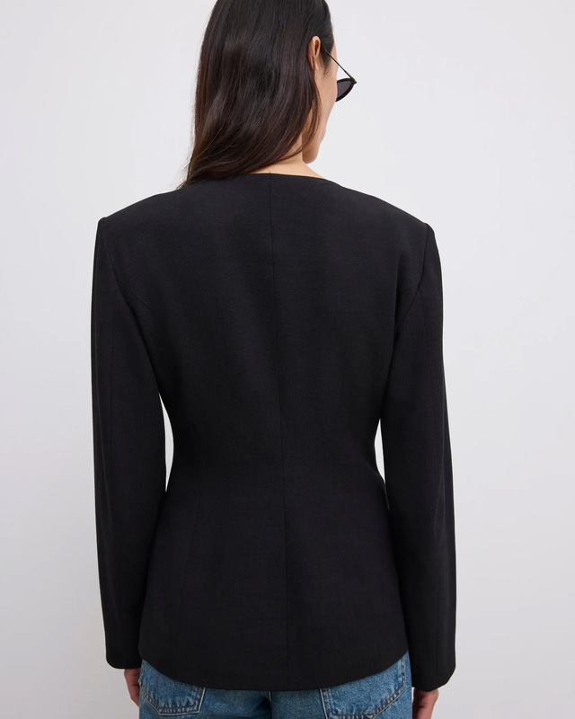 Dagmar Smokingjakke Curved Front Black 42