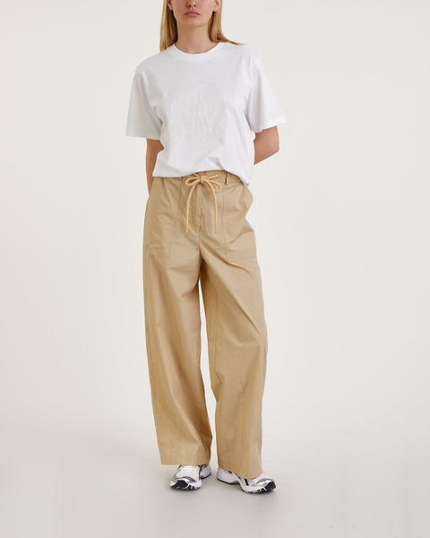 Trousers Cotton Pantalone Beige 1