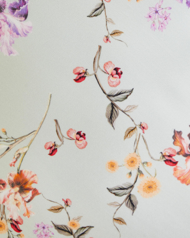 By Malina Klänning Alize Soft Floral Pistachio Mint L