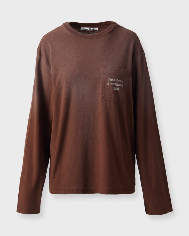 Acne Studios T-shirt Logo  Chocolate XS-S