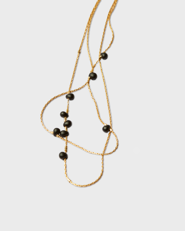 CBYC Duo Necklace Guld/svart ONESIZE