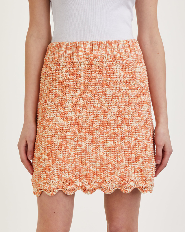 Rodebjer Kjol Nadia Knitted Orange S