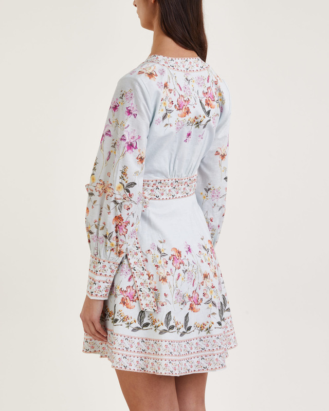 By Malina Klänning Juliette Soft Floral  Blå XL
