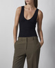Wakakuu Icons Topp Lotus Rib Tank Svart XL