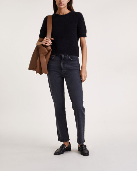 Top Brushed Alpaca  Svart 2