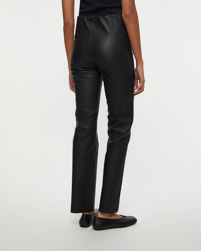 By Malene Birger  Florentina Trousers Long Leather Black 36