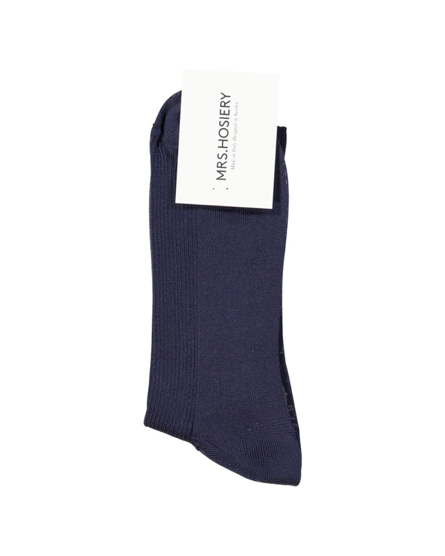 Strumpor Mrs Mini Ribbed Navy 39-41