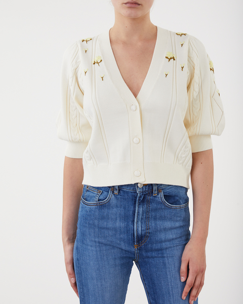 Kofta Donnie Cardigan Creme 1