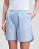 Filippa K Shorts Striped Drawstring Ljusblå 38