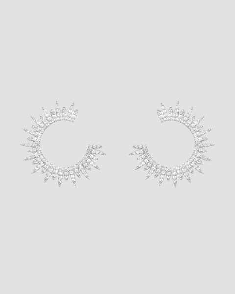 Earrings Moon Star Silver/vit ONESIZE 1