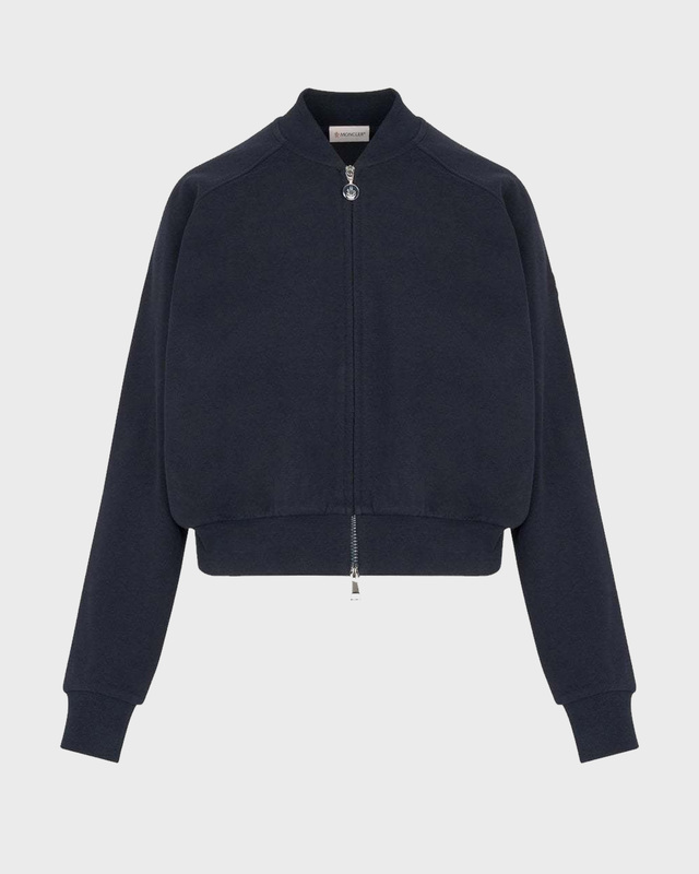 Moncler Kofta Zip-Up Cotton Fleece  Navy M