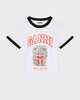 Ganni T-shirt Cotton Jersey Margot  Kitty Print White XS