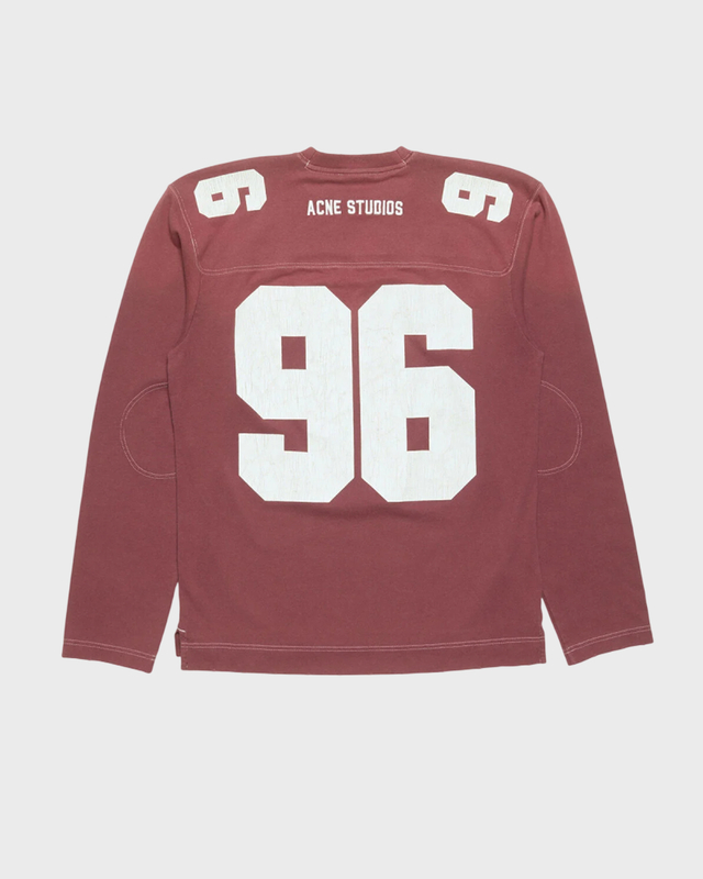 Acne Studios T-skjorte Logo Jersey Red XS-S