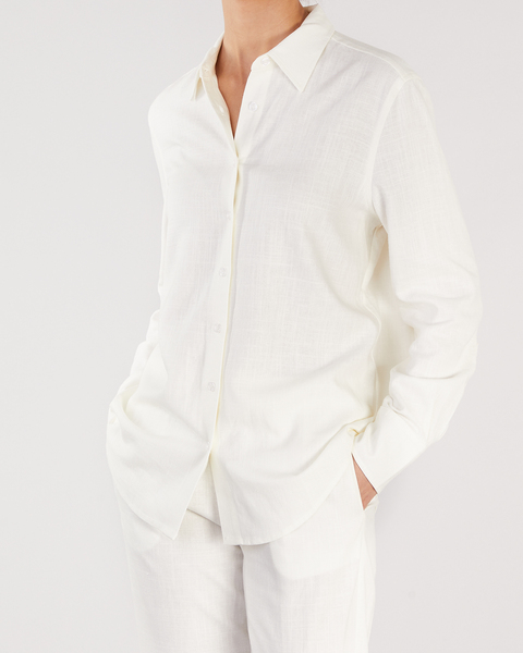 Shirt Linen White 1