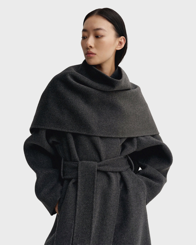 Almada Scarf Micha Doublé Dark Grey ONESIZE