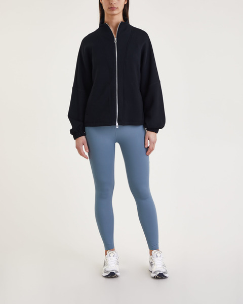 Sweatshirt Ashbury Zip Through Svart 2