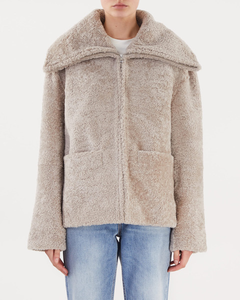 Jacket Tayla Shearling Ljusbeige 1