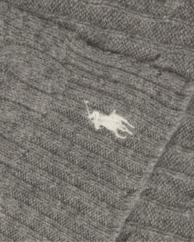POLO Ralph Lauren Scarf Cable  Grey ONESIZE