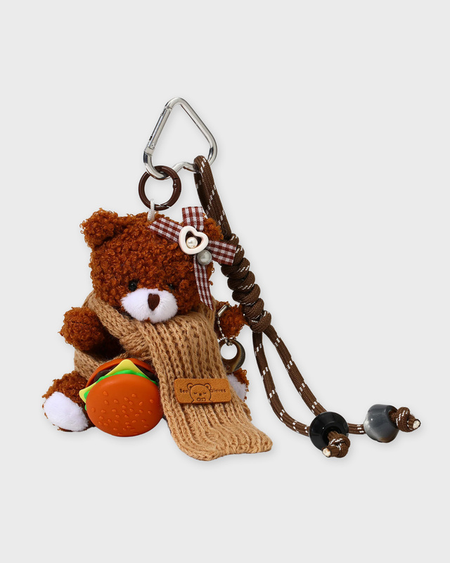 Sticky Bestie Bag Charm Teddy Brown ONESIZE