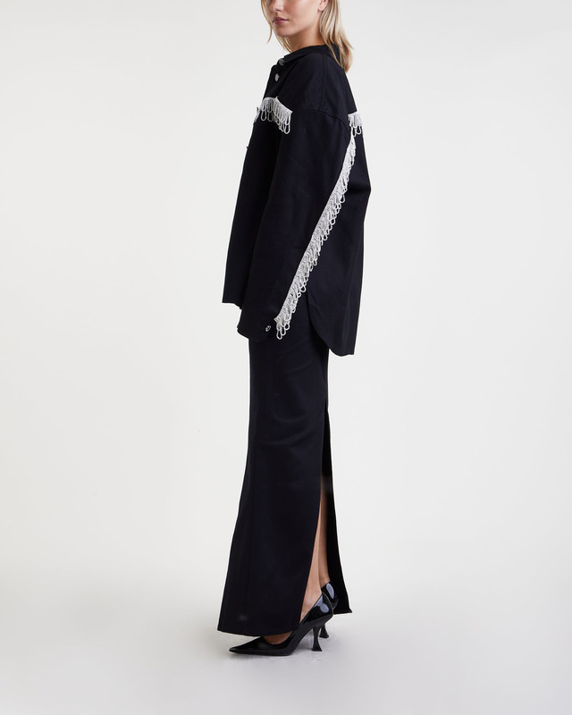 ROTATE Birger Christensen Skirt Twill Maxi Svart 34