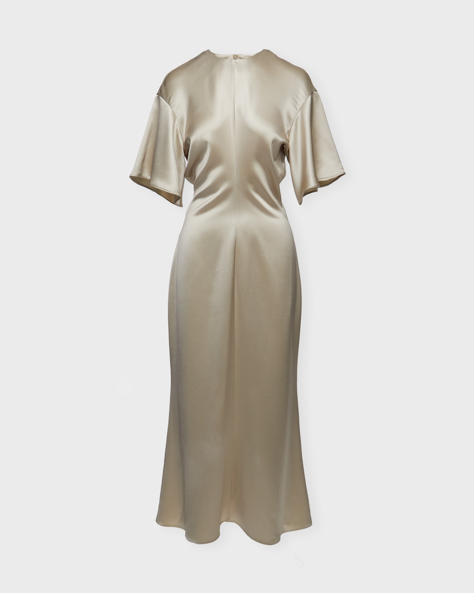 Wakakuu Icons Women's Beige Dress Wells Satin M