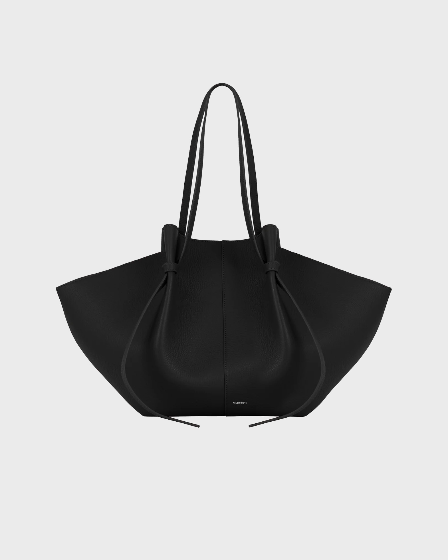 Yuzefi Väska Large Mochi Pebble Grain Svart