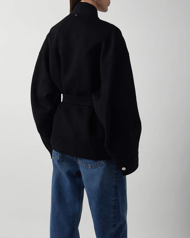 Sportmax Coat Short Spxagora Black 42