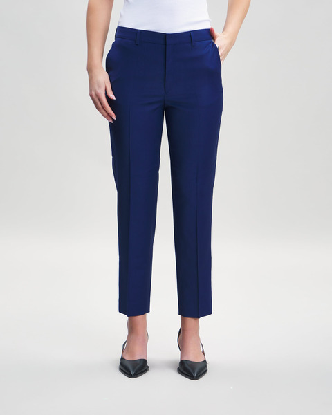 Trousers Emma Cropped Cool Wool Blå 1