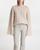 By Malene Birger Sweater Cierra Cable Knit Oyster XL