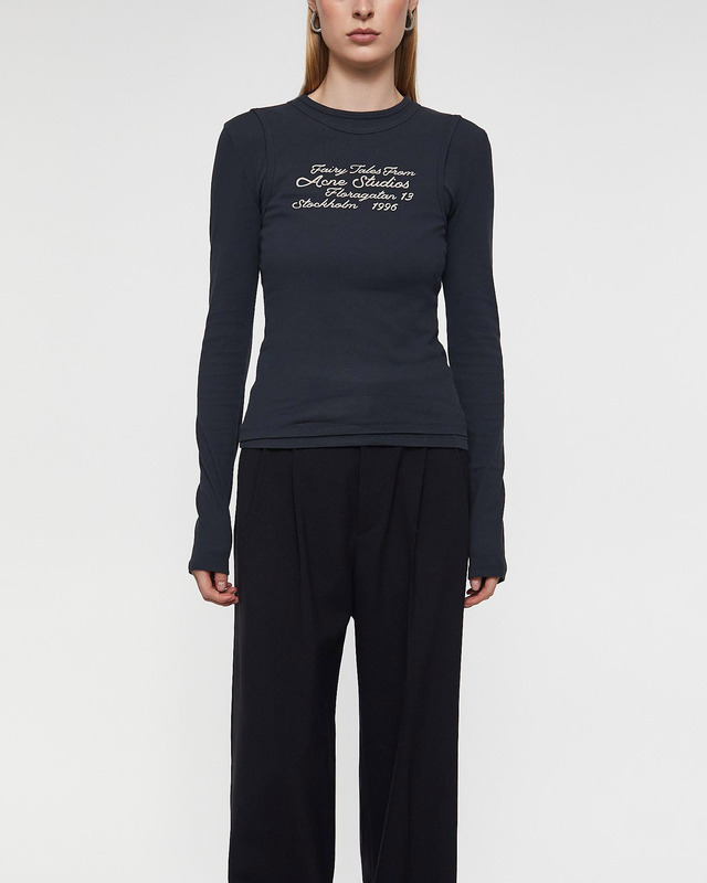 Acne Studios T-shirt Long Sleeve Layered Black XS