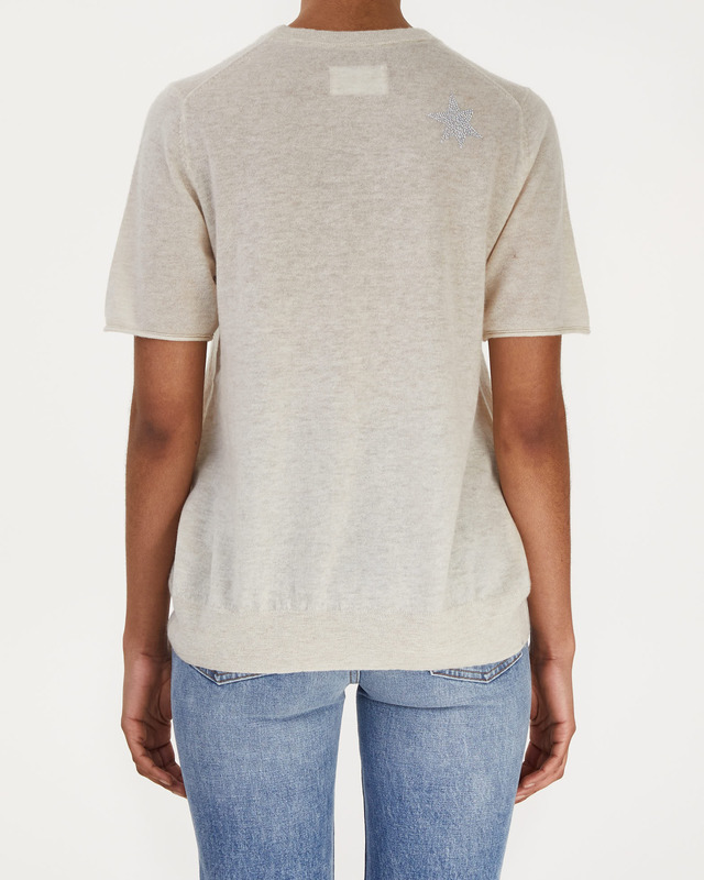 Zadig & Voltaire Topp Ida Star Strass Vit XS