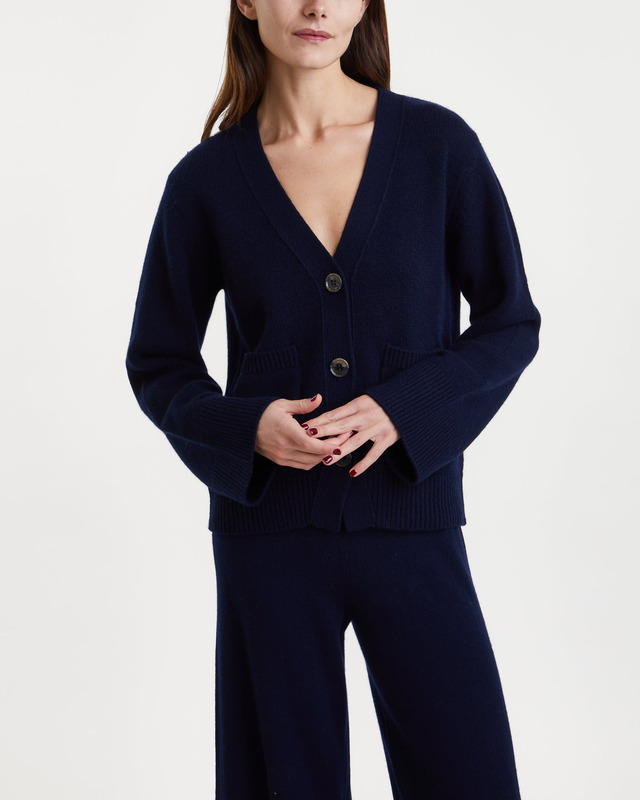 LISA YANG Kofta Danni Cashmere Navy 1 (S-M)