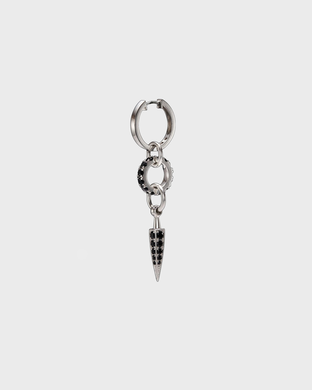 Maria Nilsdotter Örhänge Chaos Queen Silver/svart ONESIZE