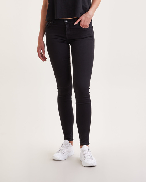 Jeans HW Skinny Slim Illusion Luxe Svart 1