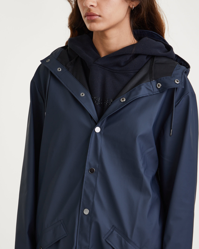 Rains Rain Coat Long Navy S