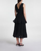 Self-Portrait Klänning Chiffon Tier Midi Svart UK 12 (EUR 40)